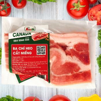 BA CHỈ HEO CANADA CẮT MIẾNG