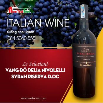 VANG ĐỎ DELIA NIVOLELLI SYRAH RISERVA