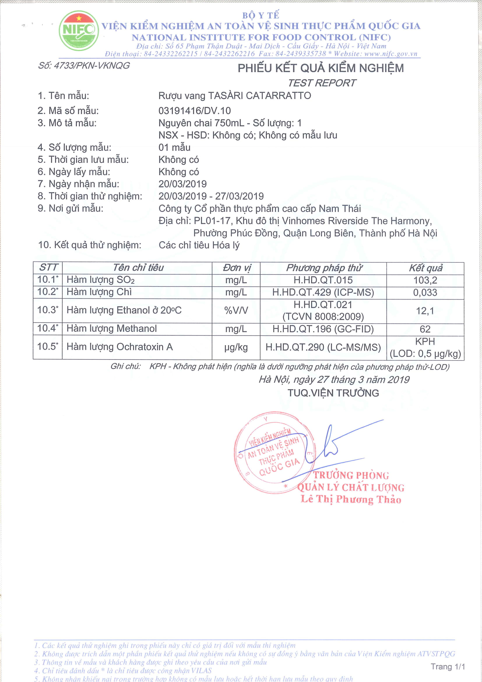 VANG TRẮNG TASÀRI CATARRATTO 