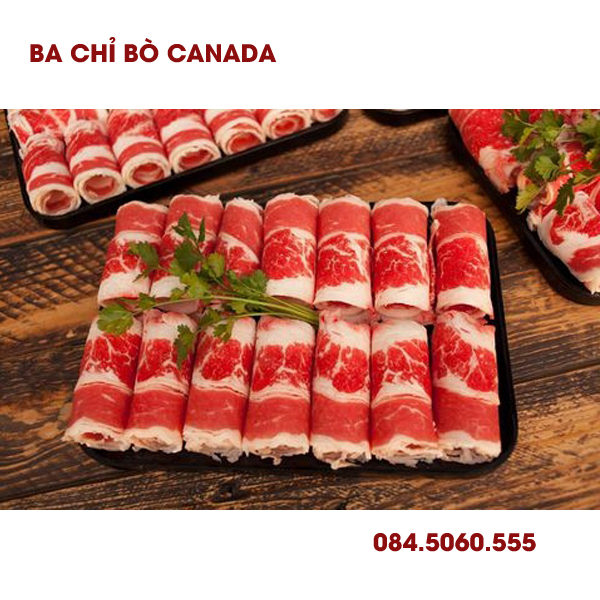 ba chỉ bò canada