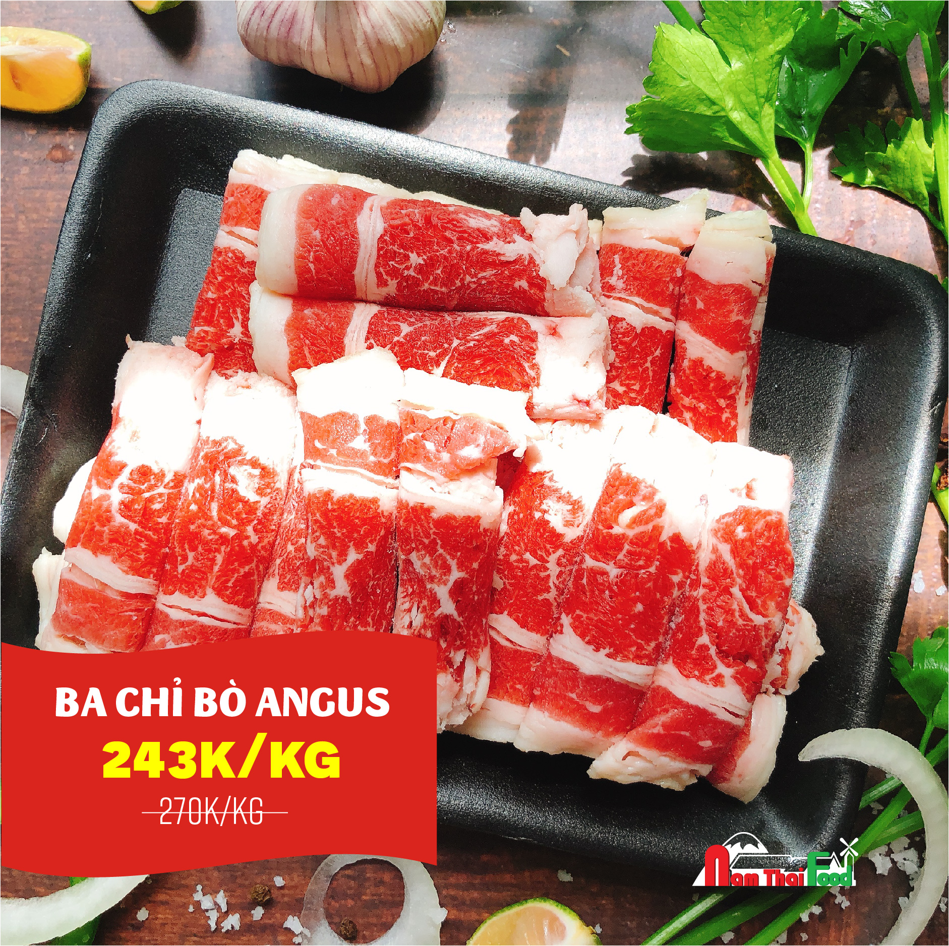 Ba chỉ bò Angus Canada