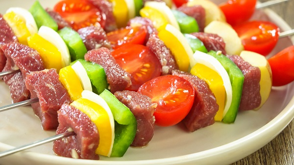 bò xiên rau củ nướng