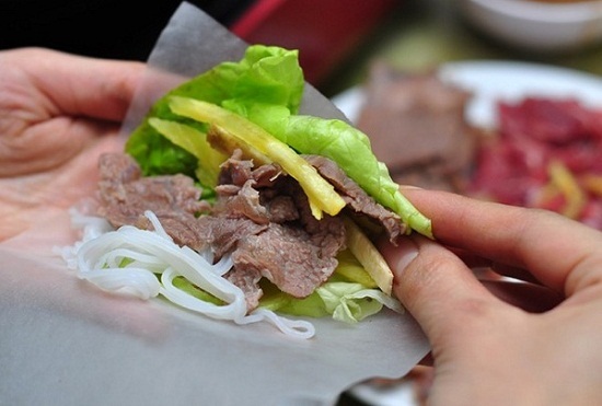 bò nhúng dấm