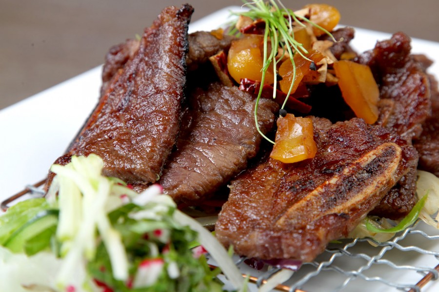 sườn non bò úc nướng bbq