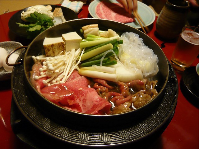 Lẩu Sukiyaki bò wagyu