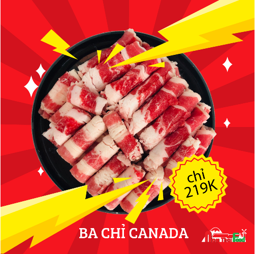 ba chỉ bò canada