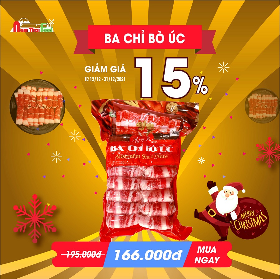 Ba chỉ bò Úc 